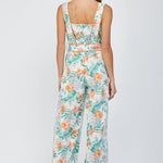 Myla Tropical Print Wide Leg Jumpsuit - MTT Collective