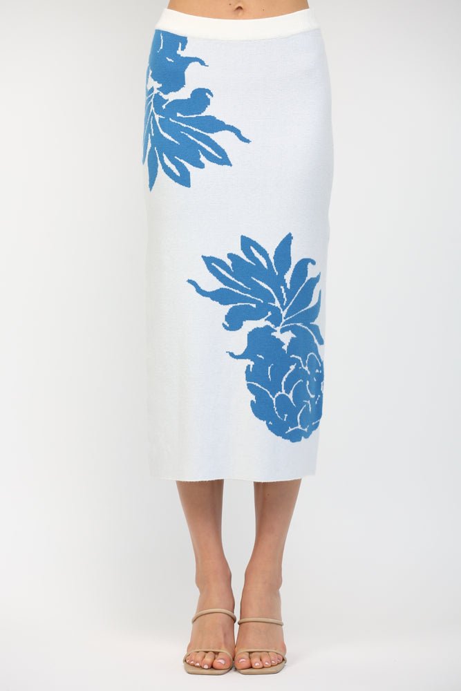 Myrtle Floral Sweater Skirt - MTT Collective