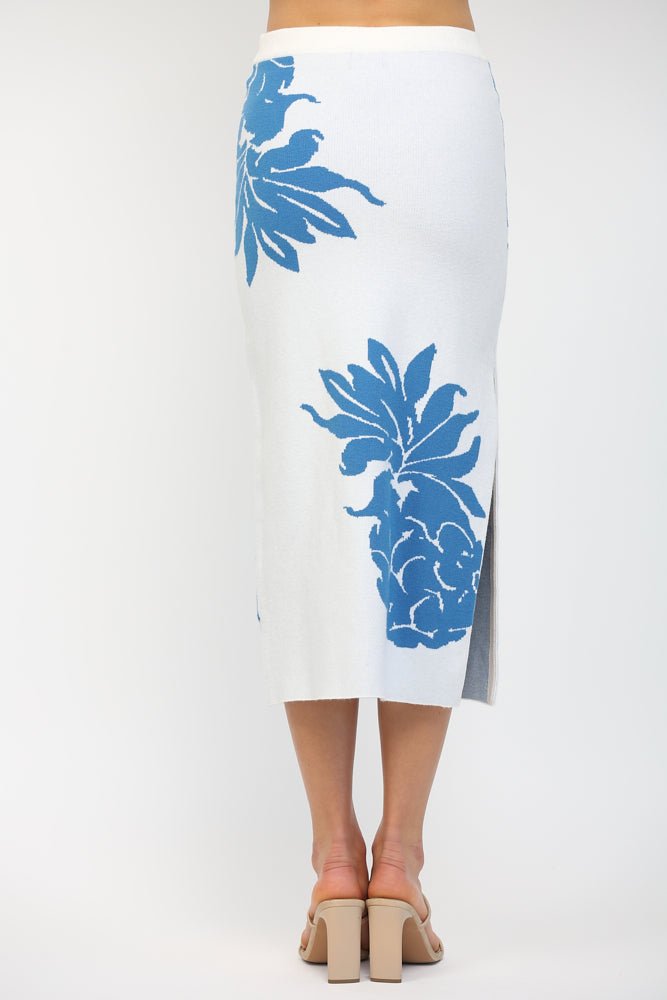 Myrtle Floral Sweater Skirt - MTT Collective