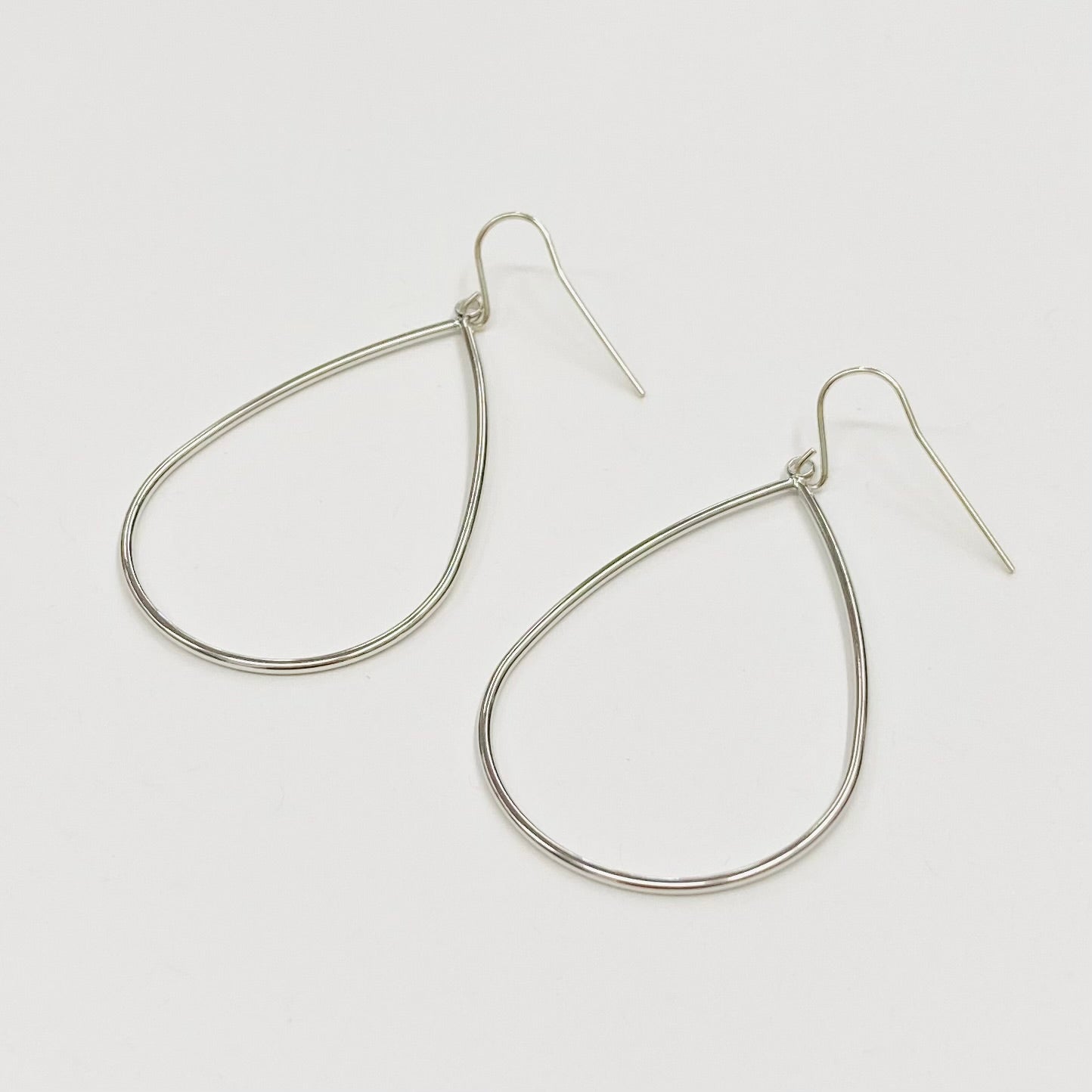 Nadia Large Smooth Oval Drop Earrings - MTT Collective