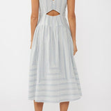 Nadia Striped Midi Dress - MTT Collective