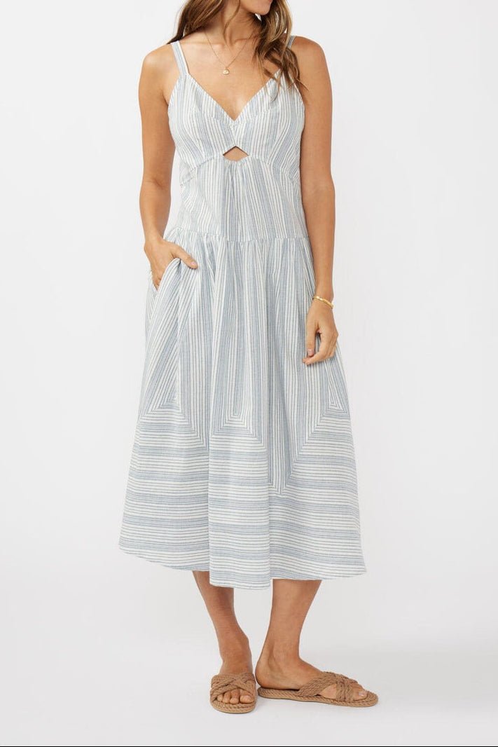 Nadia Striped Midi Dress - MTT Collective