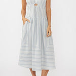 Nadia Striped Midi Dress - MTT Collective