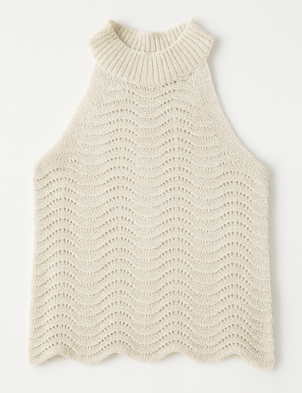 Naomi Wavy Knit Halter Tank - MTT Collective