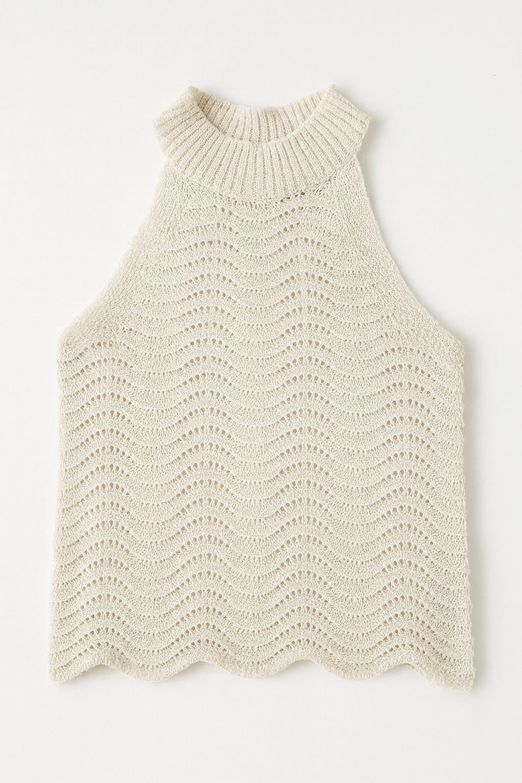Naomi Wavy Knit Halter Tank - MTT Collective