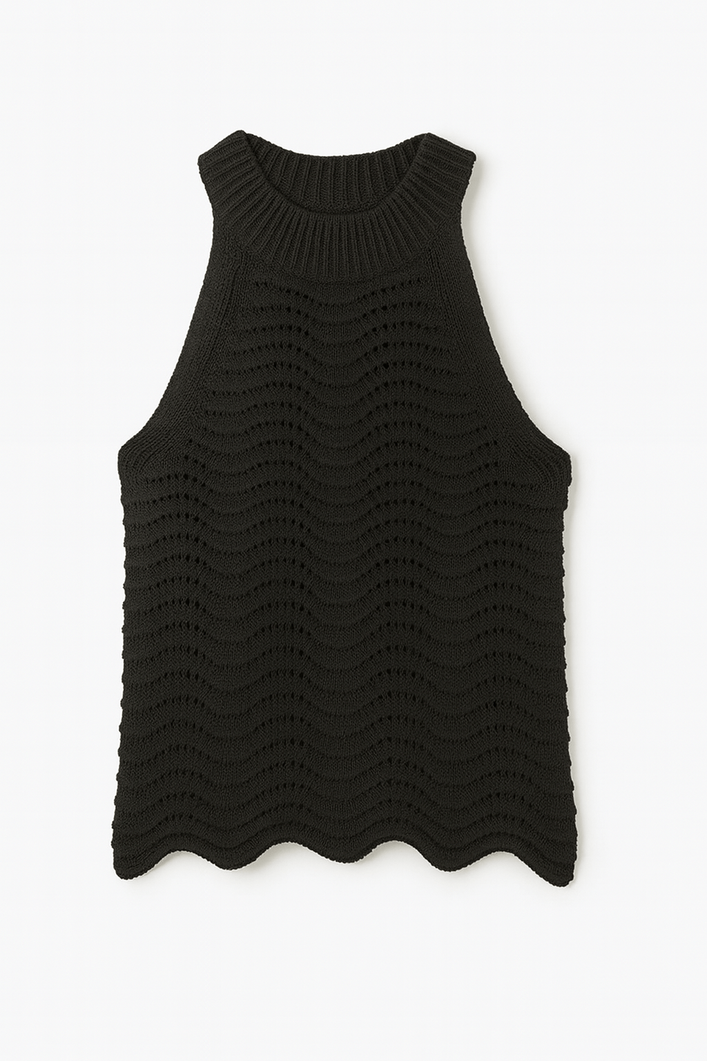 Naomi Wavy Knit Halter Tank - MTT Collective