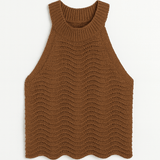 Naomi Wavy Knit Halter Tank - MTT Collective