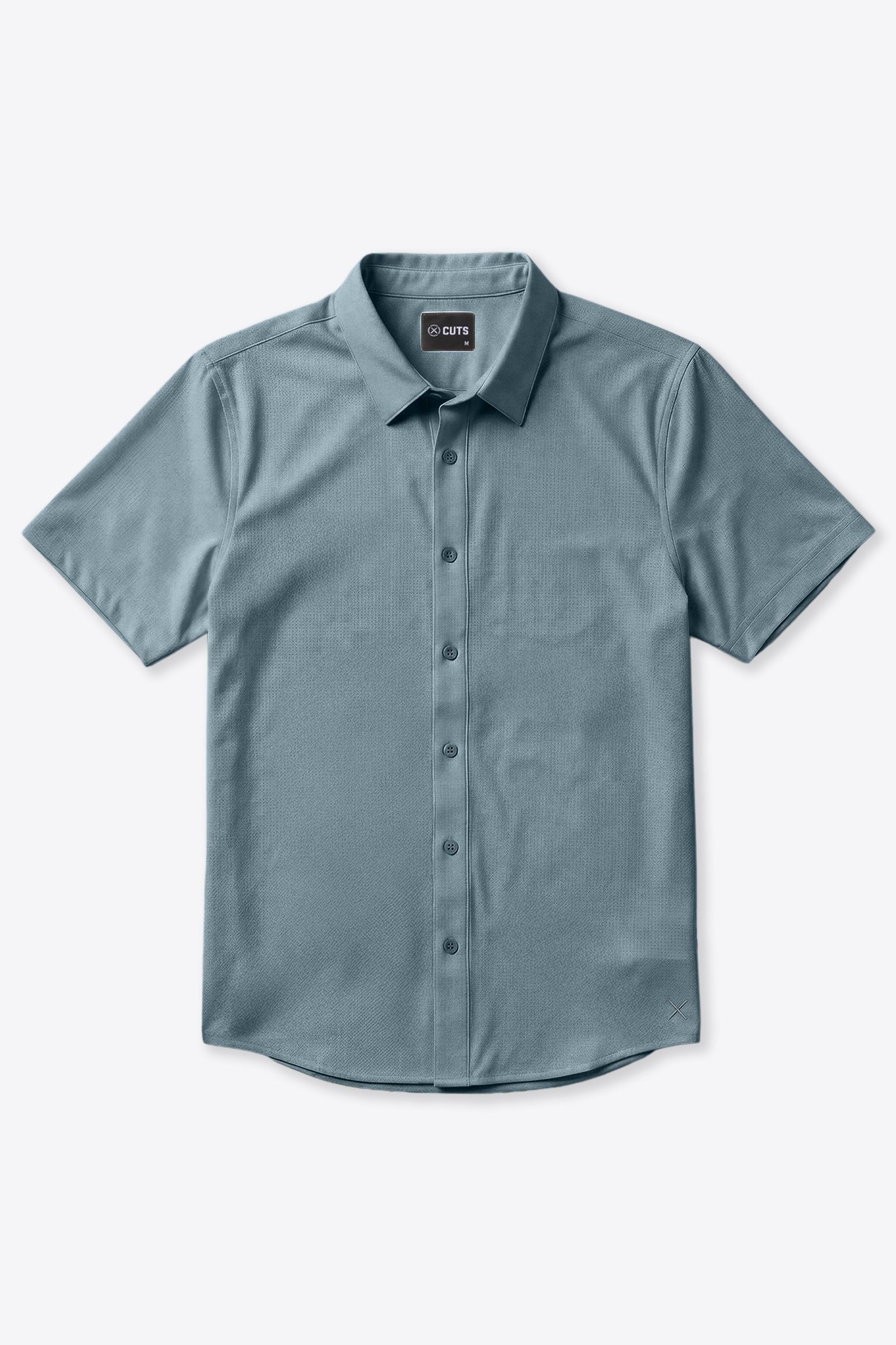 Cuts Crossover Button Up - Naples Blue