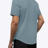 Crossover Button Up Naples Blue
