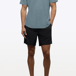 Crossover Button Up Naples Blue