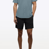 Crossover Button Up Naples Blue
