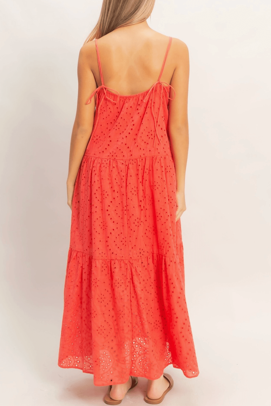 Natalie Tiered Eyelet Maxi Dress - MTT Collective