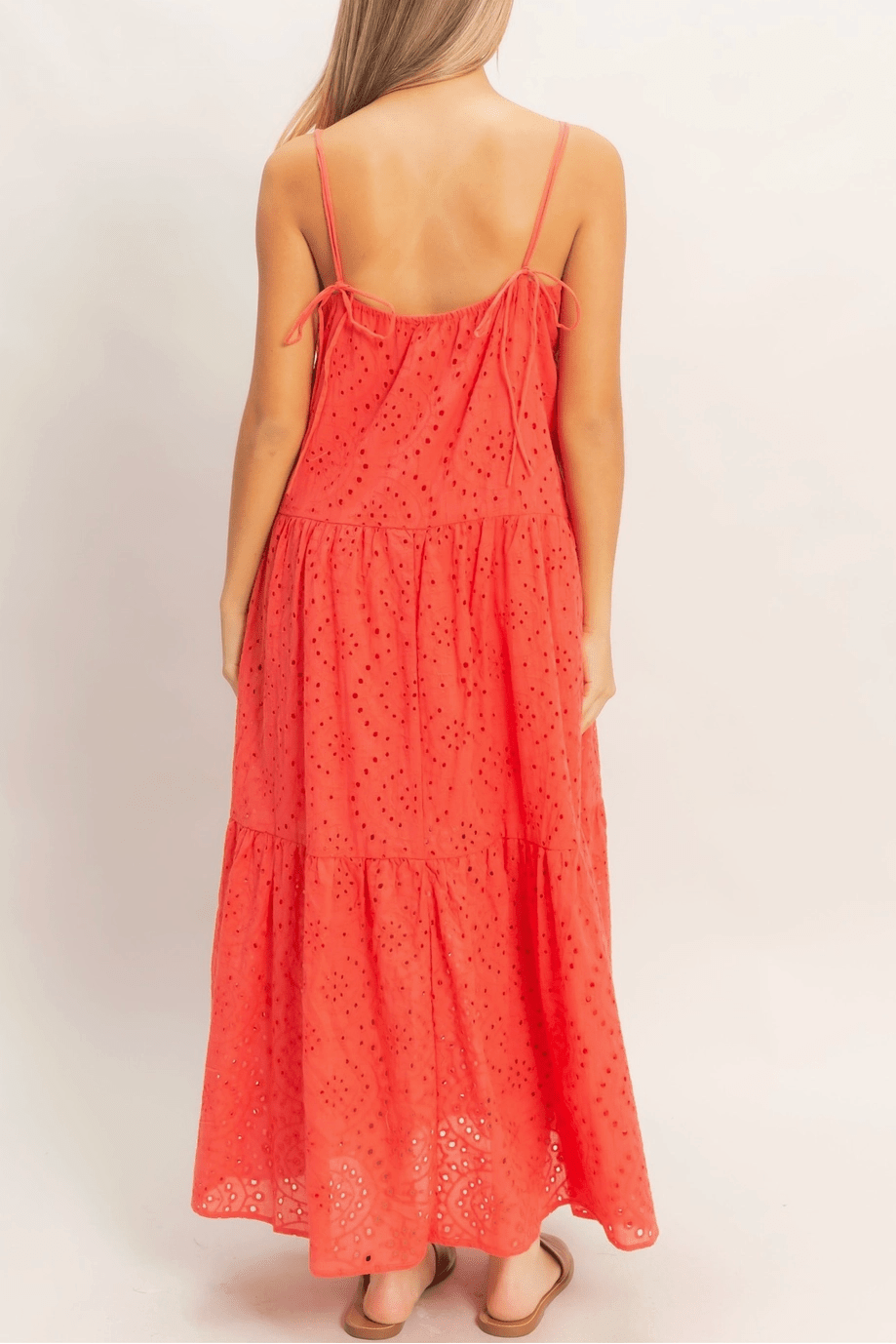 Natalie Tiered Eyelet Maxi Dress - MTT Collective
