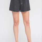 Nessa Washed Chambray Drawstring Shorts - MTT Collective