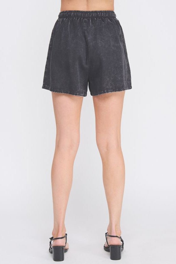 Nessa Washed Chambray Drawstring Shorts - MTT Collective