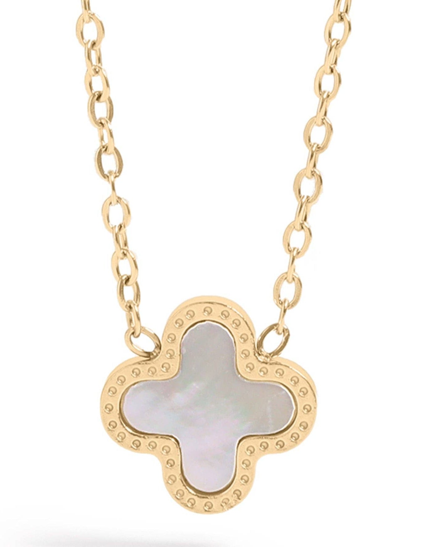 Nia Lucky Clover Charm Necklace - MTT Collective