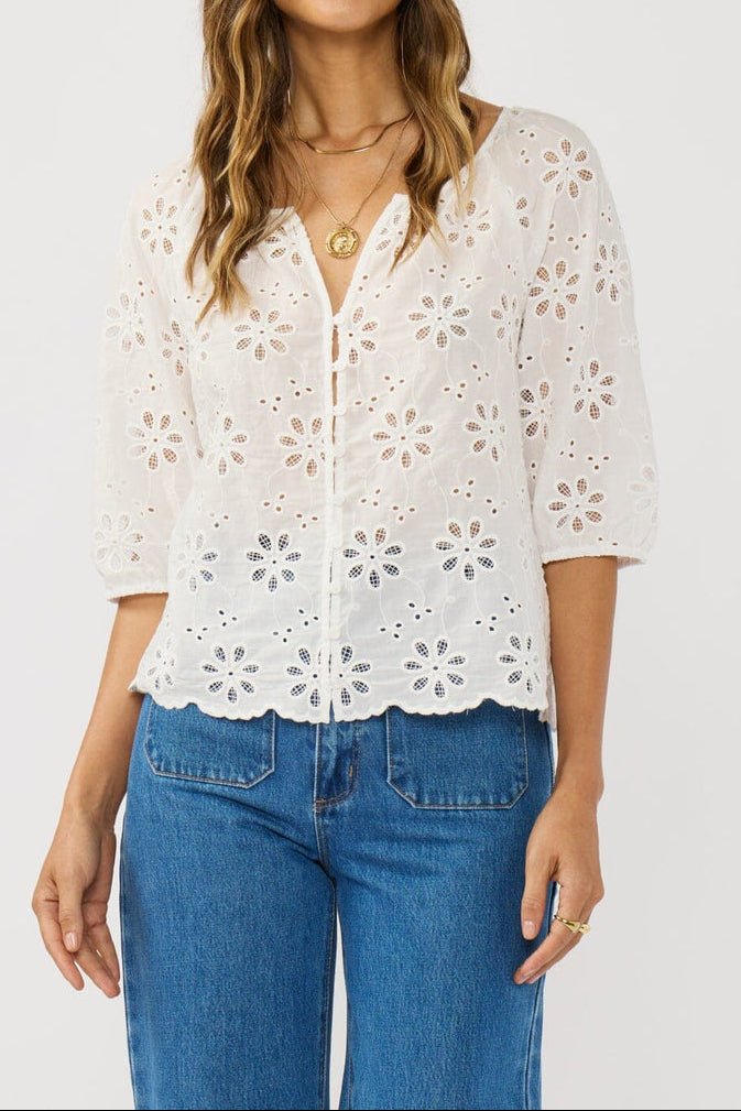 Nina Eyelet Top - MTT Collective