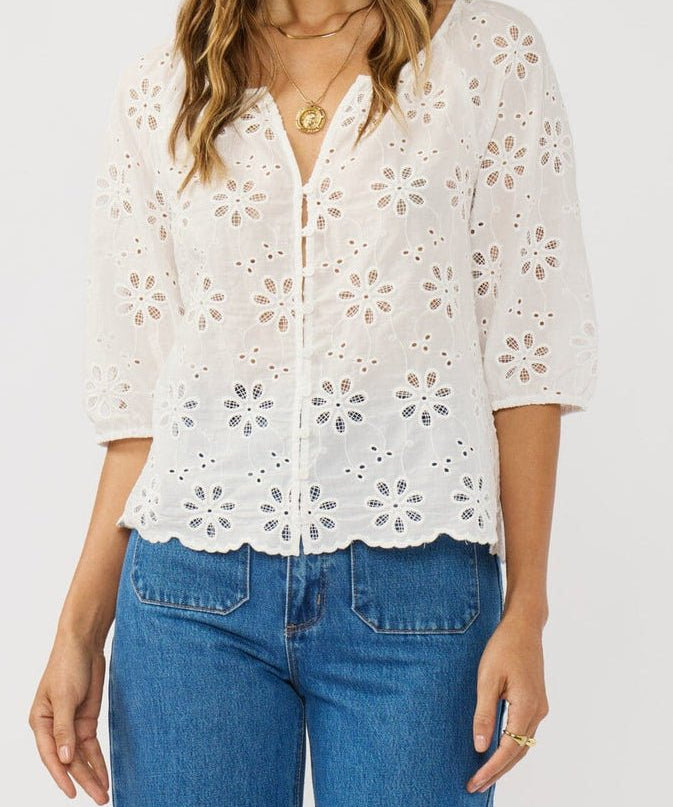 Nina Eyelet Top - MTT Collective