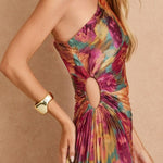 No One Else Asymmetrical Pleated Maxi Dress - MTT Collective