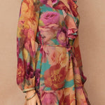 No One Else Chiffon Ruffled Mini Dress - MTT Collective