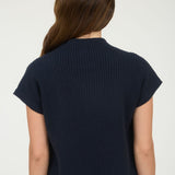 Nora Ribbed Mock Neck Sweater - MTT Collective