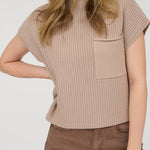 Nora Ribbed Mock Neck Sweater - MTT Collective
