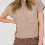 Nora Ribbed Mock Neck Sweater - MTT Collective