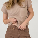 Nora Ribbed Mock Neck Sweater - MTT Collective