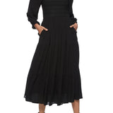 Nora Smocked Midi Dress - MTT Collective