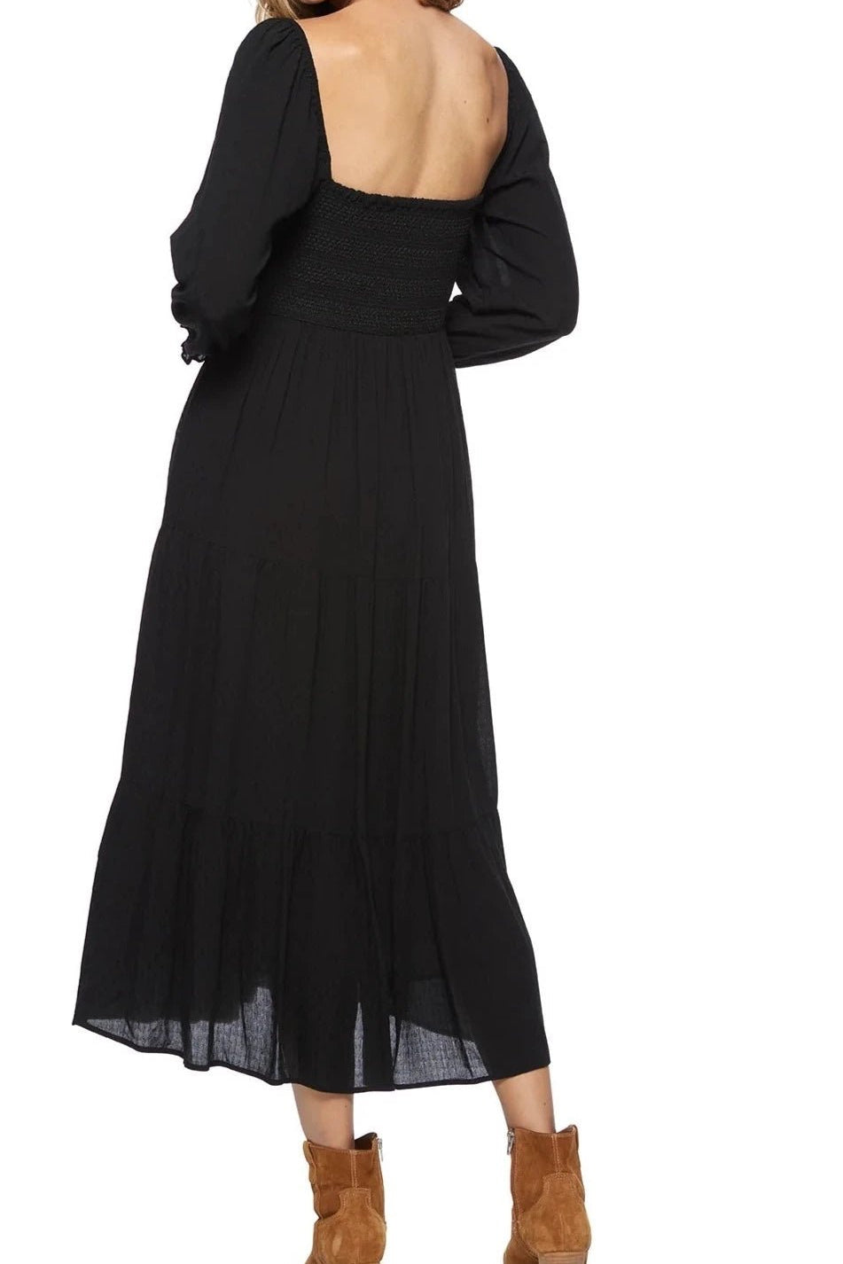 Nora Smocked Midi Dress - MTT Collective