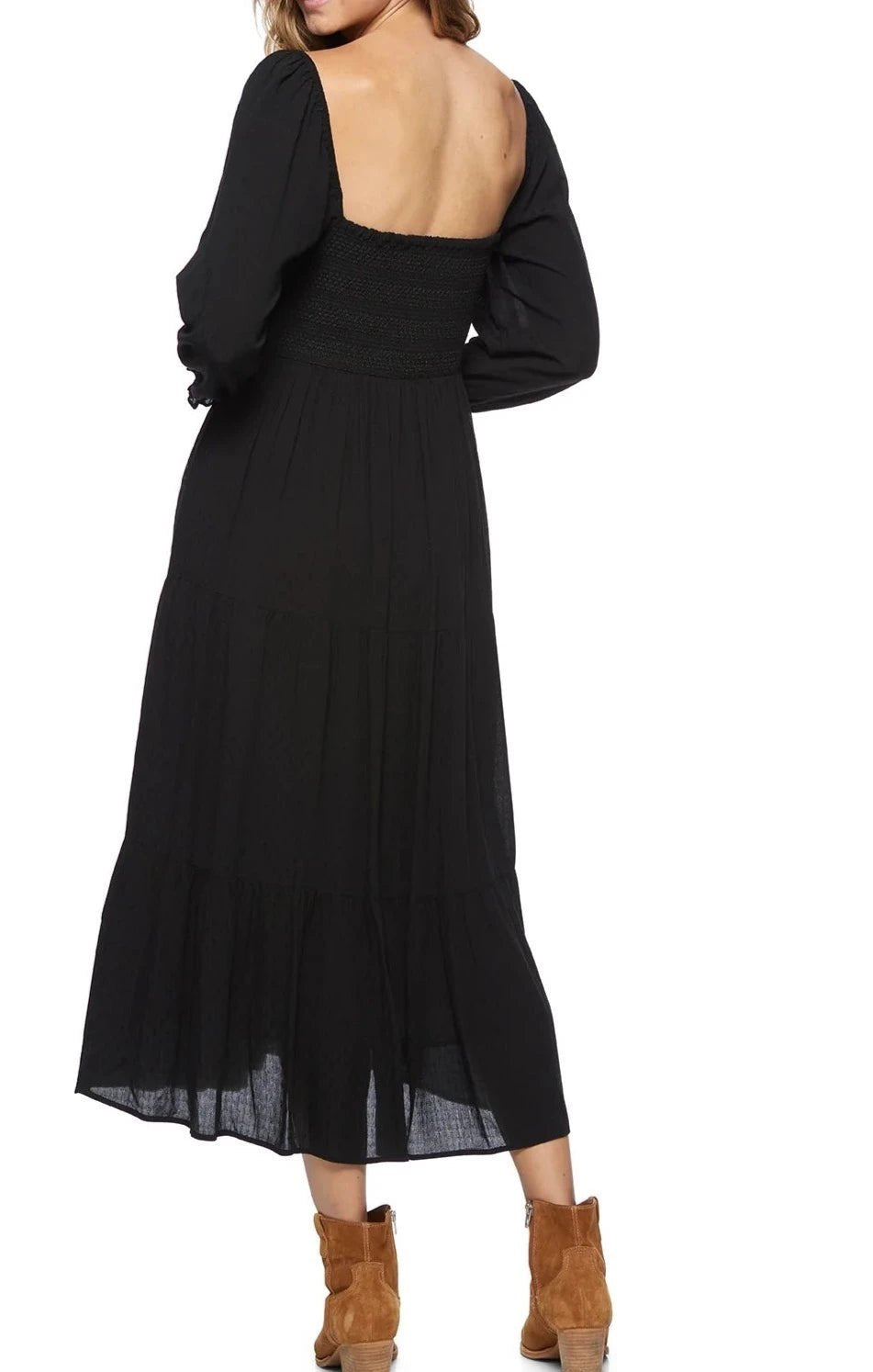 Nora Smocked Midi Dress - MTT Collective