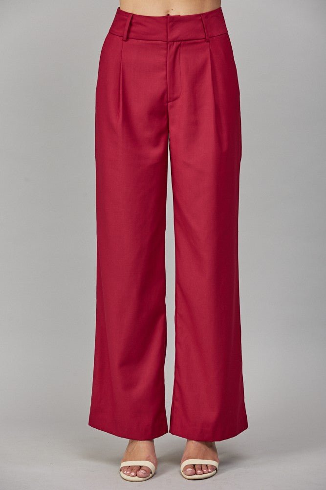Norah High - waisted Wide Leg Trouser - MTT Collective
