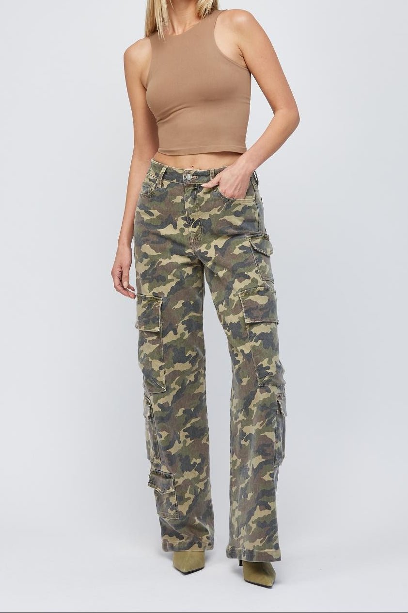 Nori Camo High Rise Cargo - MTT Collective