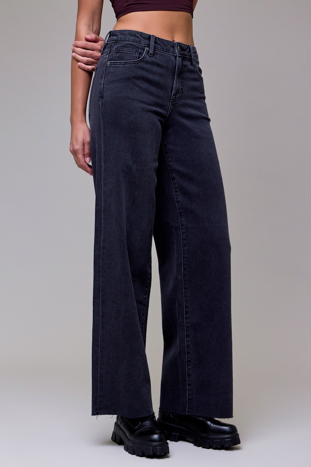 Nori High Rise Wide Leg Jeans - MTT Collective