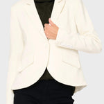 Notch Lapel Stretch Knit Blazer - MTT Collective