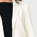 Notch Lapel Stretch Knit Blazer - MTT Collective