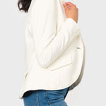 Notch Lapel Stretch Knit Blazer - MTT Collective