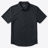 Cuts Crossover Button Up - Obsidian