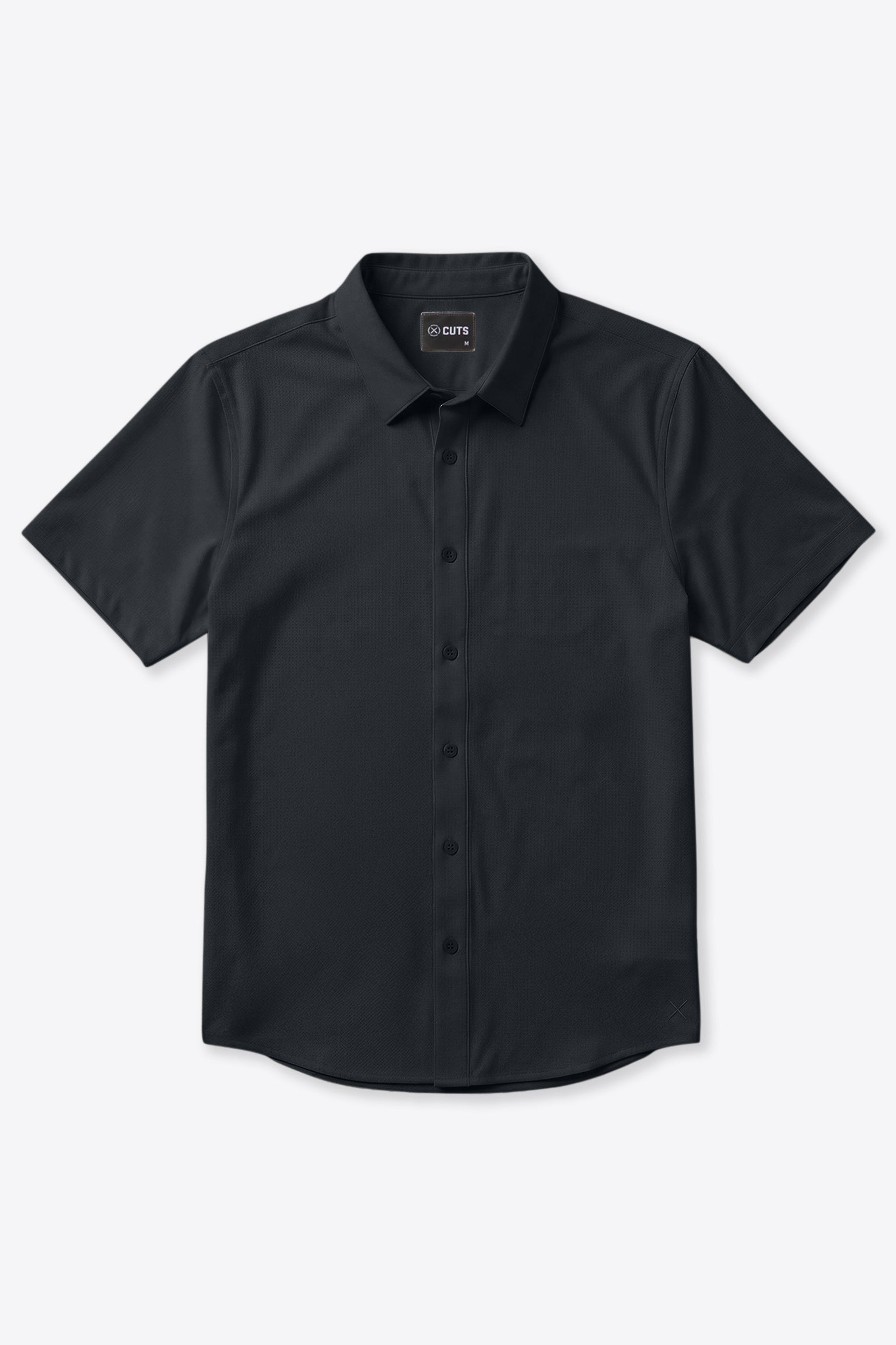 Cuts Crossover Button Up - Obsidian