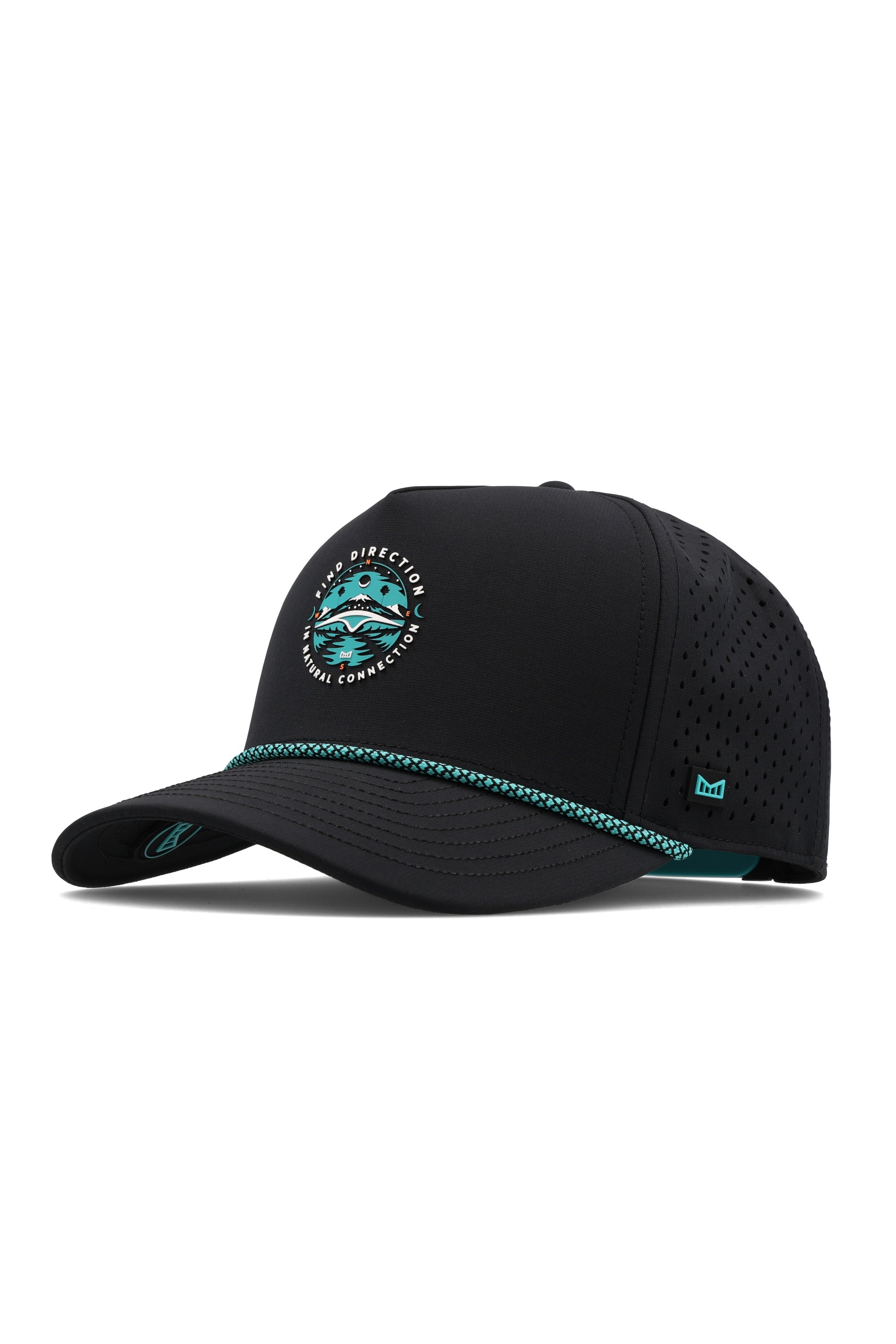 Melin Odysea Connection Hydro hat - Black - angled view