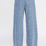 Olivia Textured Cotton - Linen Wide - Leg Pants - MTT Collective