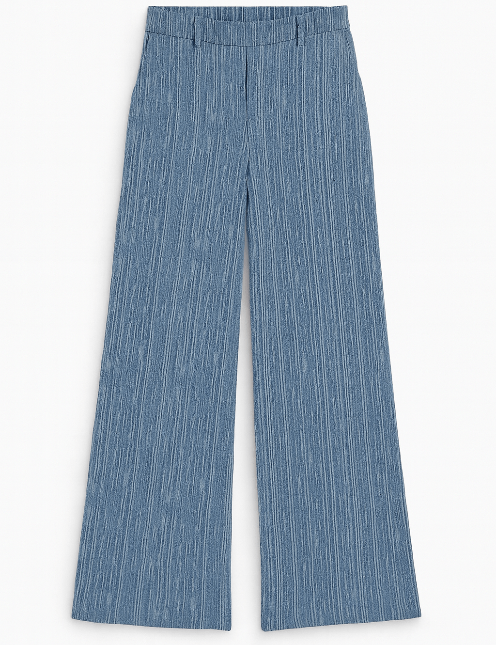 Olivia Textured Cotton - Linen Wide - Leg Pants - MTT Collective
