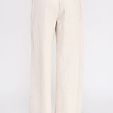 Olivia Textured Cotton - Linen Wide - Leg Pants - MTT Collective
