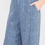 Olivia Textured Cotton - Linen Wide - Leg Pants - MTT Collective