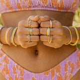 Ombre Rainbow Bead Stretch Ring - MTT Collective