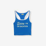 On Vacation Ribbed Tank - MTT Collective