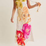 One - Shoulder Floral Midi Dress - MTT Collective