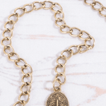 Ornate Oval Western Concho Disc Chain Belt - MTT Collective