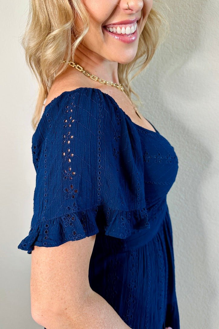 Out On The Town Tiered Mini Dress - MTT Collective