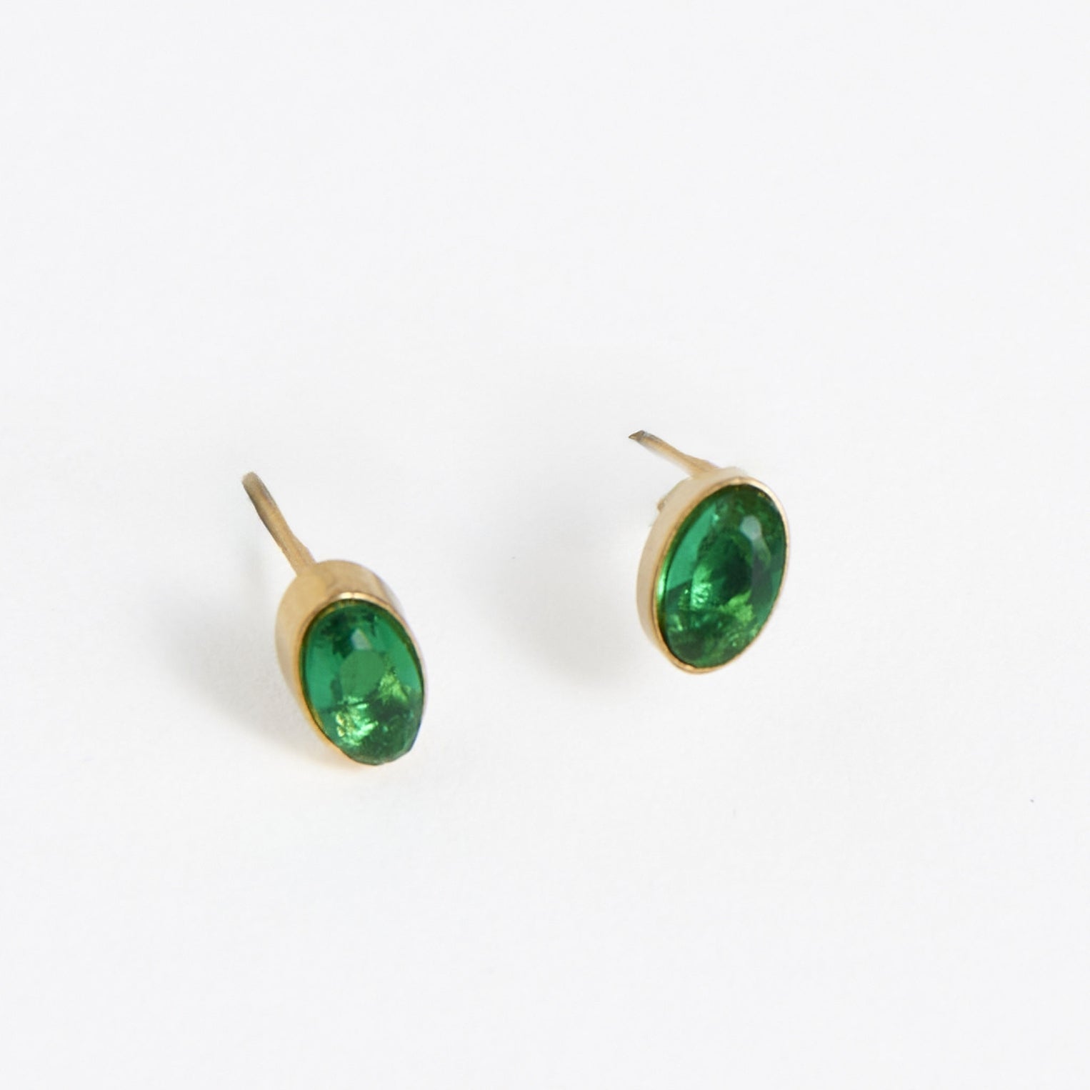 Oval Gem Stud Earrings - MTT Collective